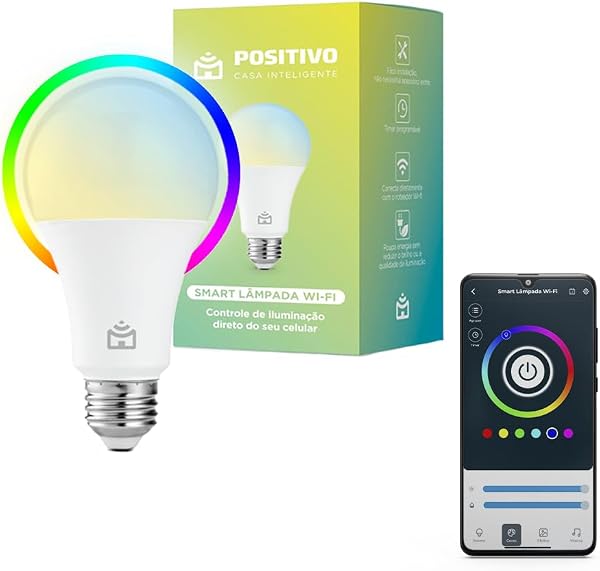 Smart Lâmpada Wi-Fi Positivo Casa